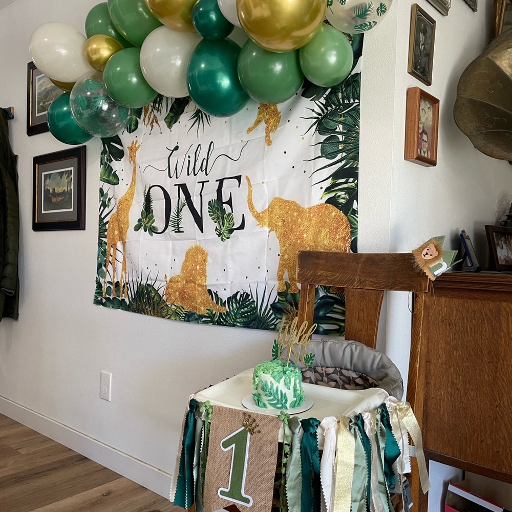 Everything you need for a wild one birthday party! Party decorations unisex.